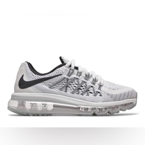 Women’s NIKE AIR MAX 2015 white/black sneakers- Size 7 - Picture 1 of 10